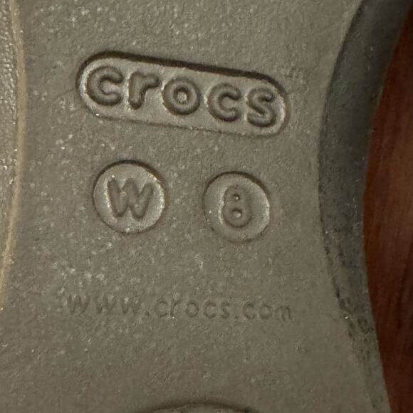 Crocs Iconic Comfort Kelli Black Ballerina Womens 8 Slip On Flat Bendable Shoes - Picture 13 of 16